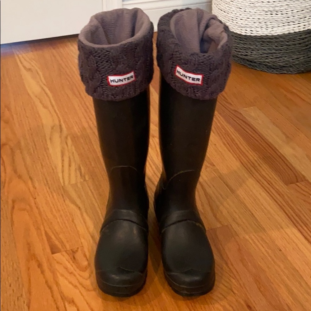 Hunter Rain Boots w/ Socks